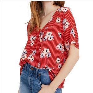 Madewell Floral Top